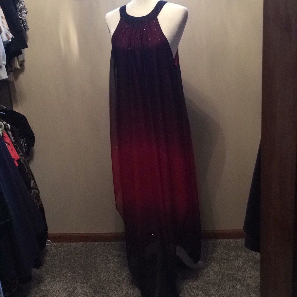 Dress red and black ombré size Large